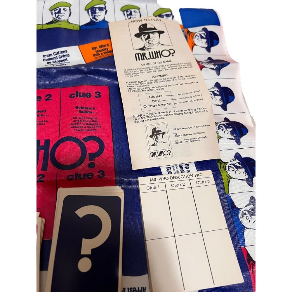 Mr. Who? Vintage Board Game 1973 By Minnesota Mining & Manufacturing - Picture 2 of 7